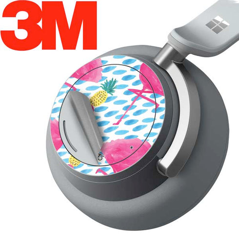 Bouffants and Broken Hearts Party Flamingos Surface Headphones Skin