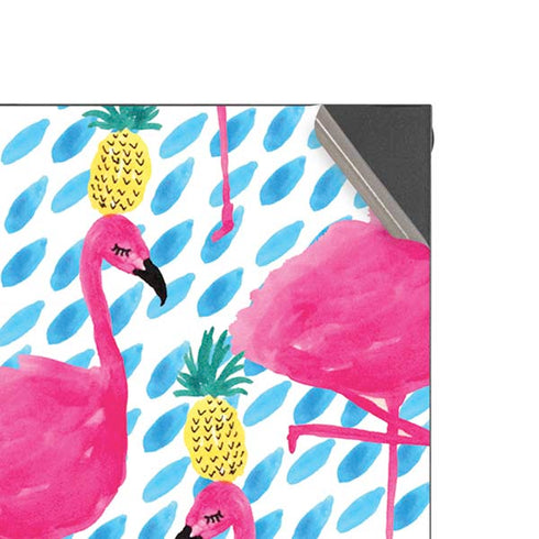 Bouffants and Broken Hearts Party Flamingos XBox Series X Digital Edition Console Skin