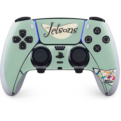 The Jetsons Party Like Its 2099 PS5 DualSense Edge Pro Controller Skin