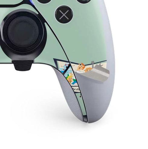 The Jetsons Party Like Its 2099 PS5 DualSense Edge Pro Controller Skin