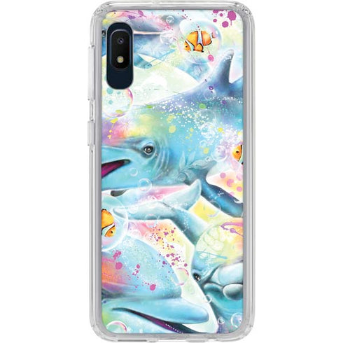 Pastel Dolphins by Sheena Pike Galaxy Cases