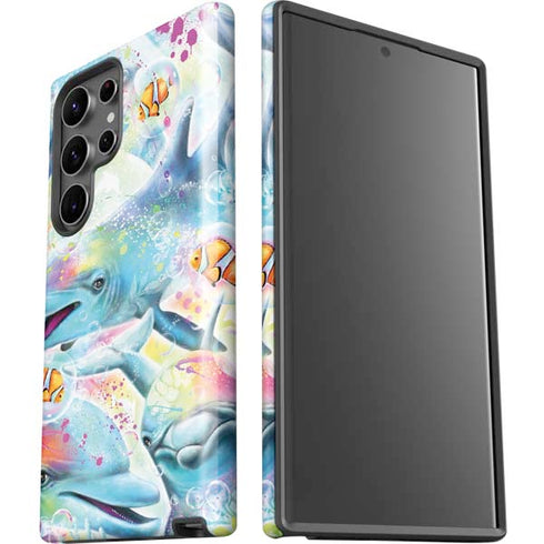 Pastel Dolphins by Sheena Pike Galaxy S23 Ultra Pro Case