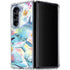 Pastel Dolphins by Sheena Pike Galaxy Z Fold5 5G Clear Case