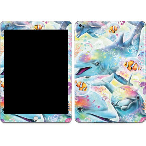 Pastel Dolphins by Sheena Pike Apple iPad Skin