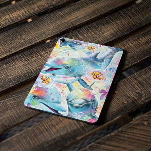 Pastel Dolphins by Sheena Pike Apple iPad Pro Skin
