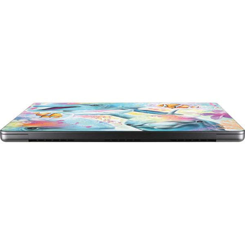 Pastel Dolphins by Sheena Pike Apple MacBook Pro 14-inch Skin