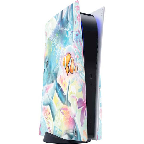 Pastel Dolphins by Sheena Pike PlayStation PS5 Skins
