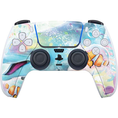 Pastel Dolphins by Sheena Pike PlayStation PS5 Skins
