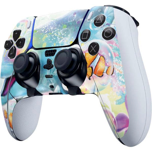Pastel Dolphins by Sheena Pike PS5 DualSense Edge Pro Controller Skin