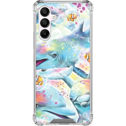 Pastel Dolphins by Sheena Pike Galaxy A16 5G Clear Case