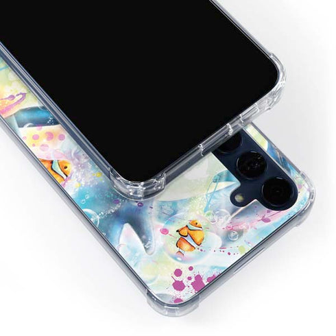 Pastel Dolphins by Sheena Pike Galaxy A55 5G Clear Case