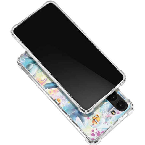 Pastel Dolphins by Sheena Pike Galaxy S24 FE Clear Case