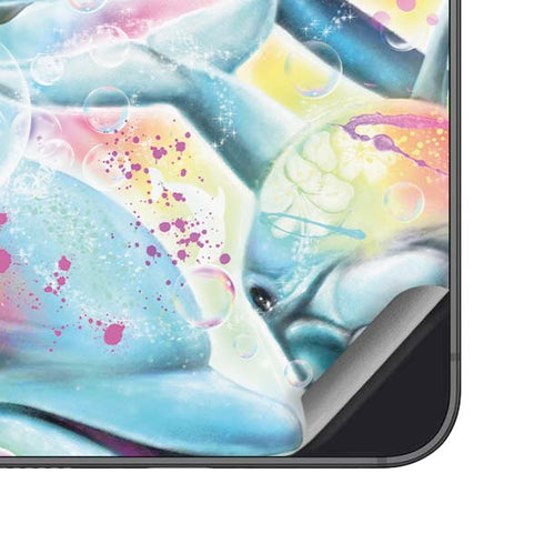 Pastel Dolphins by Sheena Pike Galaxy S25 Skin