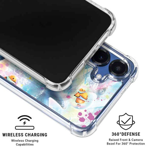 Pastel Dolphins by Sheena Pike Galaxy S25 Clear Case