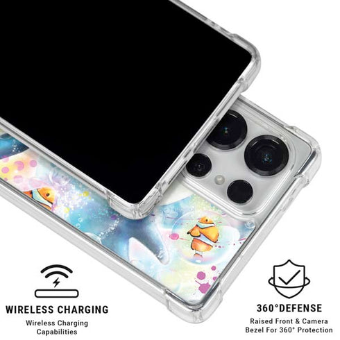 Pastel Dolphins by Sheena Pike Galaxy S25 Ultra Clear Case