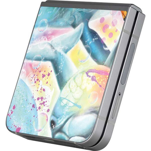 Pastel Dolphins by Sheena Pike Galaxy Z Flip6 Skin