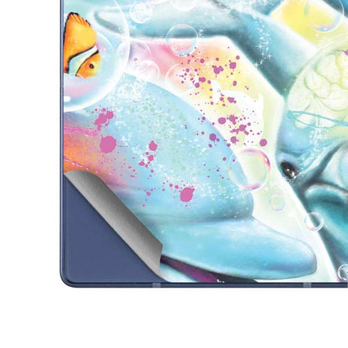 Pastel Dolphins by Sheena Pike Galaxy Z Fold6 Skin