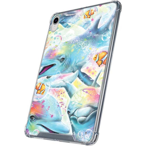 Pastel Dolphins by Sheena Pike iPad 11th Gen (2025) Clear Case