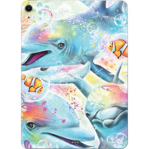 Pastel Dolphins by Sheena Pike Apple iPad Air Skin