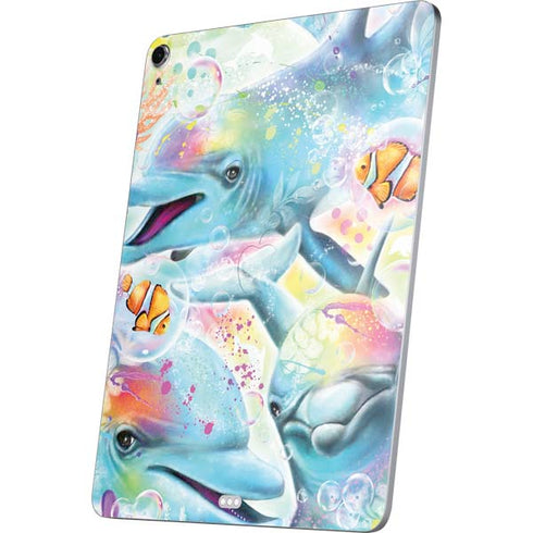 Pastel Dolphins by Sheena Pike Apple iPad Air Skin