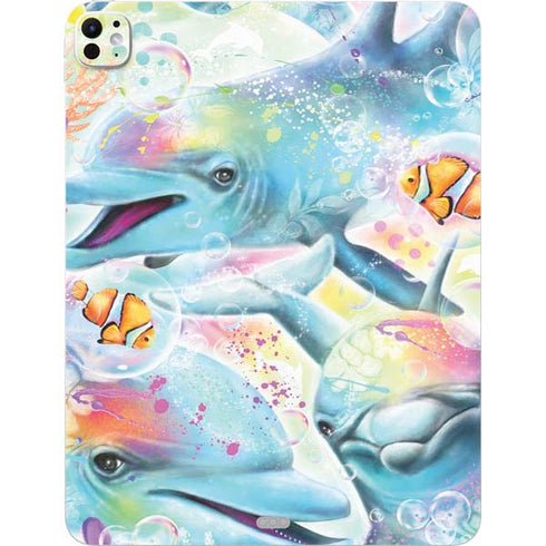 Pastel Dolphins by Sheena Pike iPad Pro 13in M4 (2024) Skin