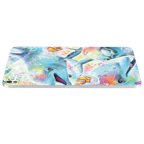 Pastel Dolphins by Sheena Pike iPad Pro 13in M4 (2024) Skin