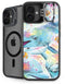 Pastel Dolphins by Sheena Pike iPhone 16 Kickstand Case