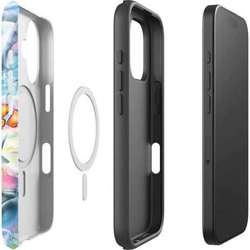 Pastel Dolphins by Sheena Pike iPhone 16 Plus Magsafe Impact Case