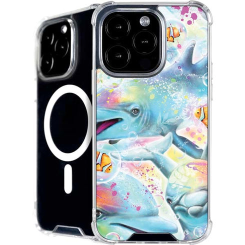 Pastel Dolphins by Sheena Pike iPhone 16 Pro Max MagSafe Case