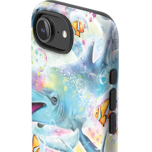 Pastel Dolphins by Sheena Pike iPhone 16e Impact Case