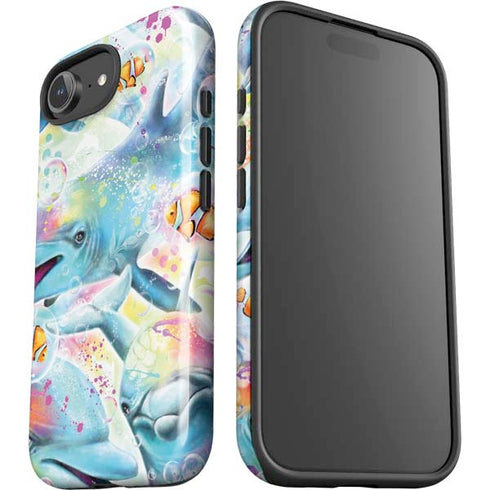 Pastel Dolphins by Sheena Pike iPhone 16e Impact Case