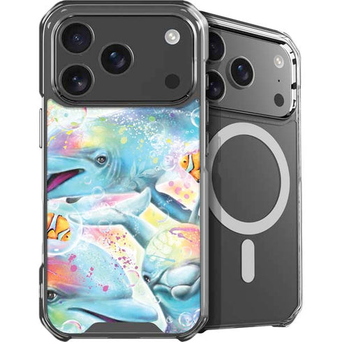 Pastel Dolphins by Sheena Pike iPhone 18 Pro MagSafe Case