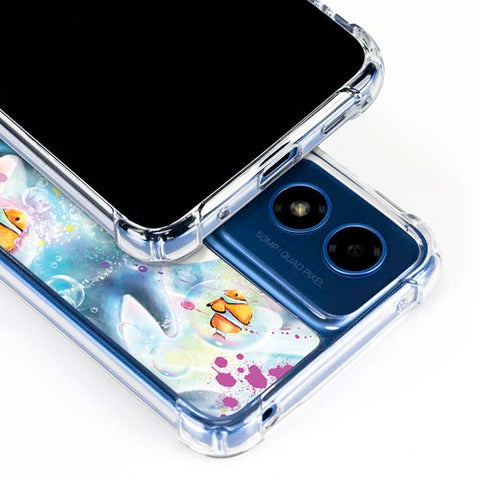 Pastel Dolphins by Sheena Pike Moto G 5G (2024) Clear Case