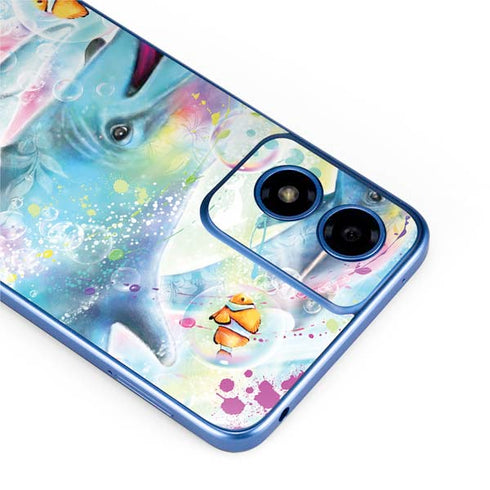 Pastel Dolphins by Sheena Pike Moto G Play 4G (2024) Skin