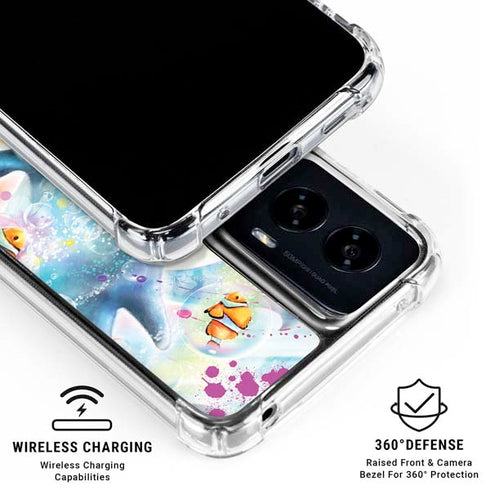 Pastel Dolphins by Sheena Pike Moto G Power 5G (2024) Clear Case
