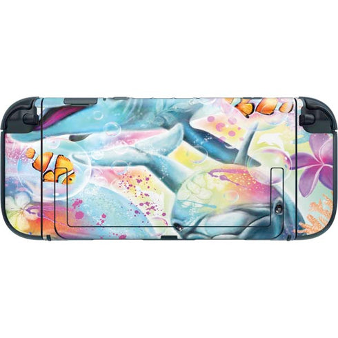Pastel Dolphins by Sheena Pike Nintendo Switch 2 (2025) with Joy-Con Skin