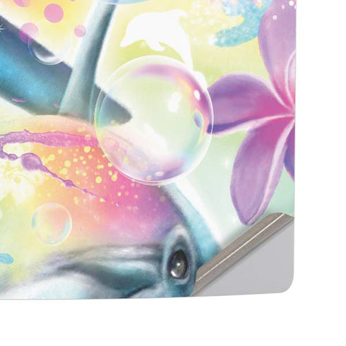 Pastel Dolphins by Sheena Pike PS5 Pro Disk Console Skin
