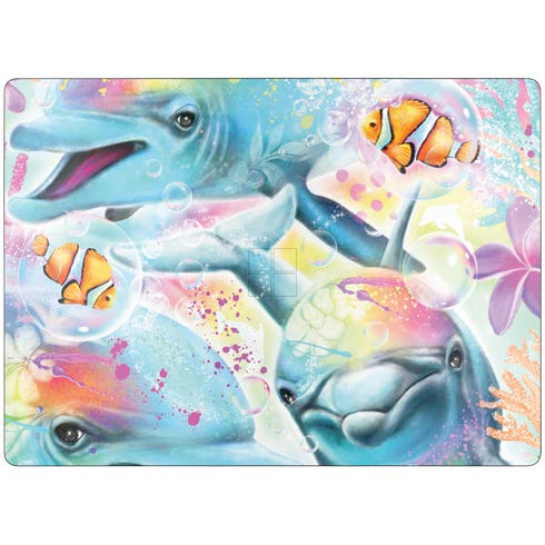 Pastel Dolphins by Sheena Pike Surface Laptop 7 13.8in Skin