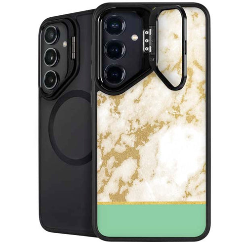 Pastel Marble Galaxy S25 Kickstand Case