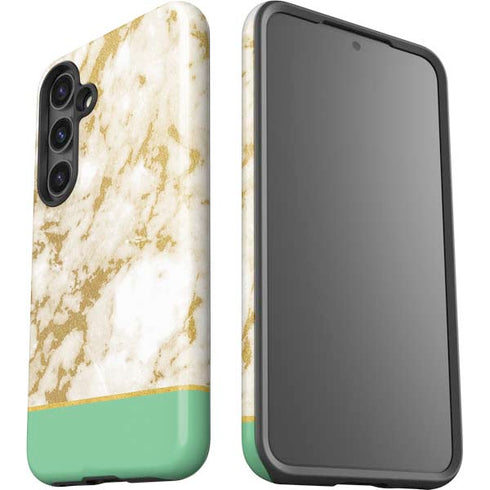 Pastel Marble Galaxy S25 Plus Impact Case