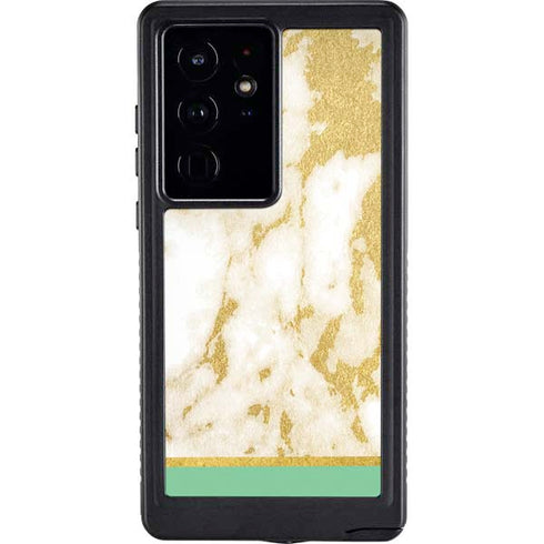 Pastel Marble Galaxy S24 Ultra Waterproof Case