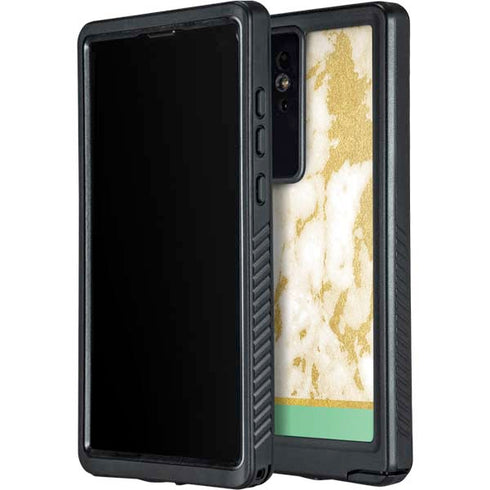 Pastel Marble Galaxy S24 Ultra Waterproof Case