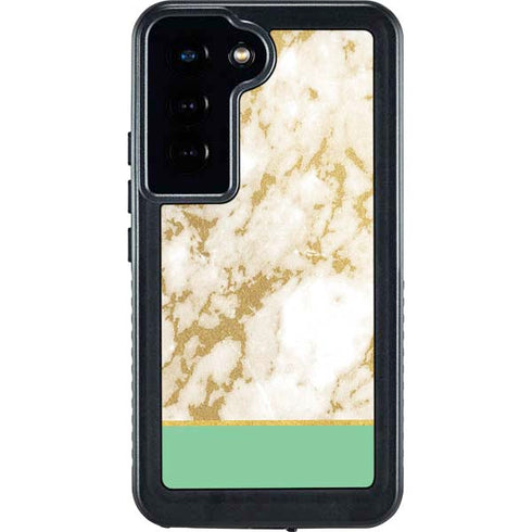 Pastel Marble Galaxy S24 Waterproof Case