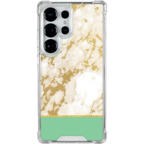 Pastel Marble Galaxy S25 Ultra Clear Case