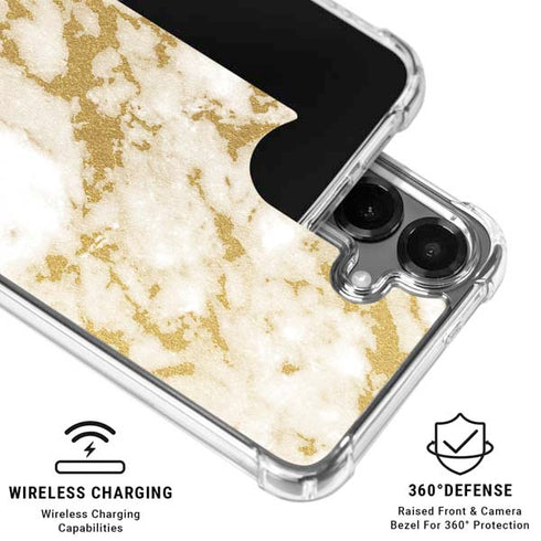 Pastel Marble Galaxy S26 Plus Clear Case