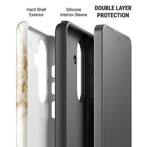 Pastel Marble Galaxy S26 Plus Impact Case