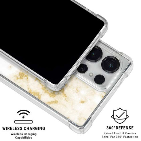 Pastel Marble Galaxy S26 Ultra Clear Case