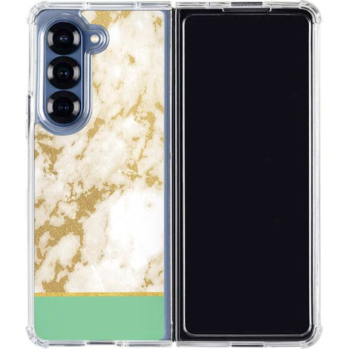 Pastel Marble Galaxy Z Fold6 Clear Case