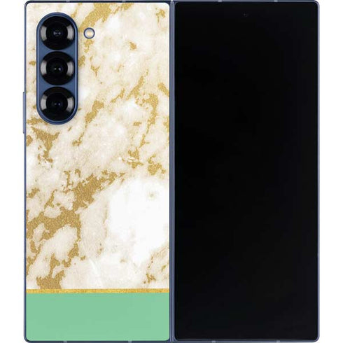 Pastel Marble Galaxy Z Fold6 Skin