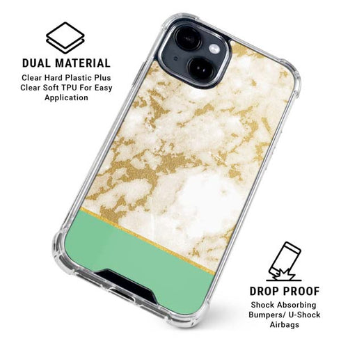 Pastel Marble iPhone 15 Clear Case